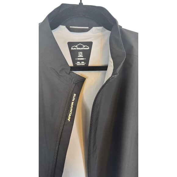 NWT Sun Mountain 2XL Monsoon Waterproof Golf Rain Jacket Black Lightweight - Picture 4 of 16